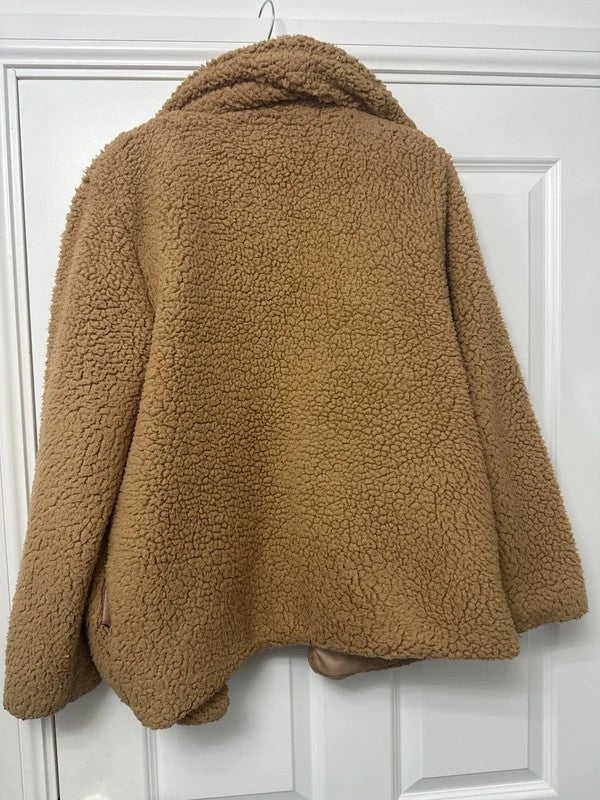 Lanshifei camel teddy jacket XXXL