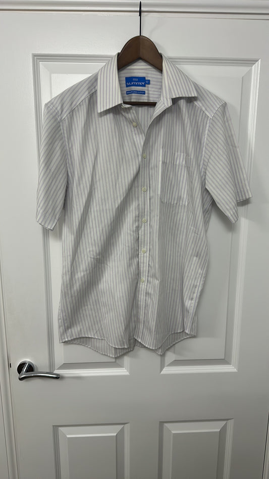 Marks & Spencer Summer Striped Short Sleeve Shirt size 39-40