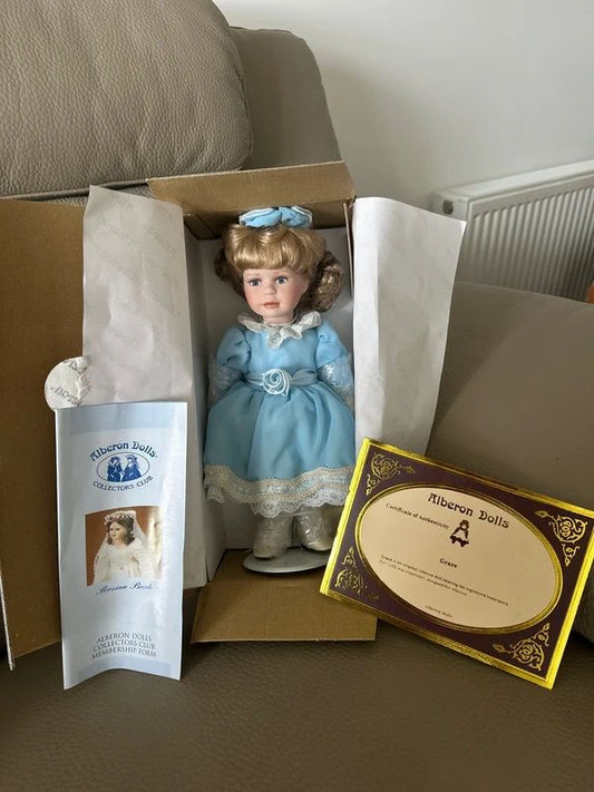 Alberon Collectors Club "Grace" porcelain doll