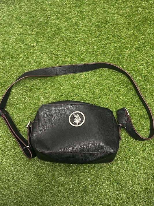 U.S. Polo Assn. black crossbody bag with zip closure
