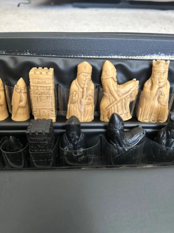 Chess Studio Anne Carlton (SAC) Isle of Lewis 5cm King Vintage chess set including board and box
