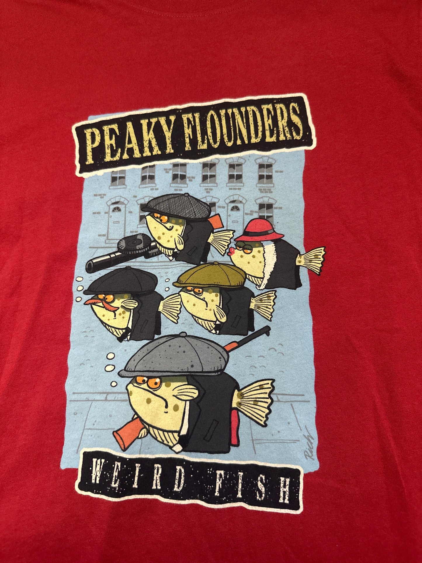 Weird Fish Small Peaky Flounders T-Shirt - New