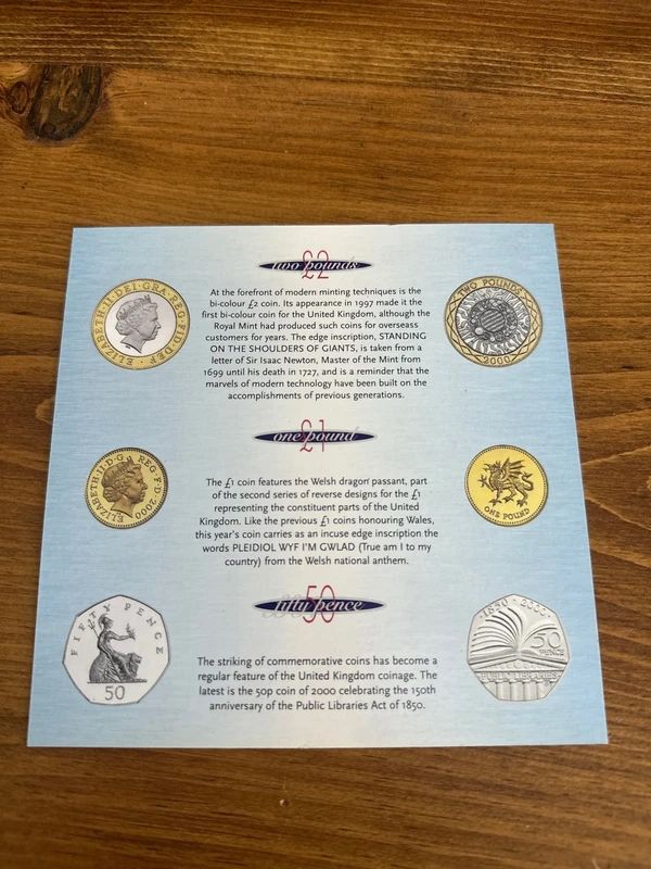 2000 United Kingdom Brilliant Uncirculated Coin Collection