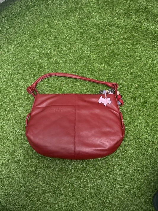 Radley London red shoulder bag with Scottie charm