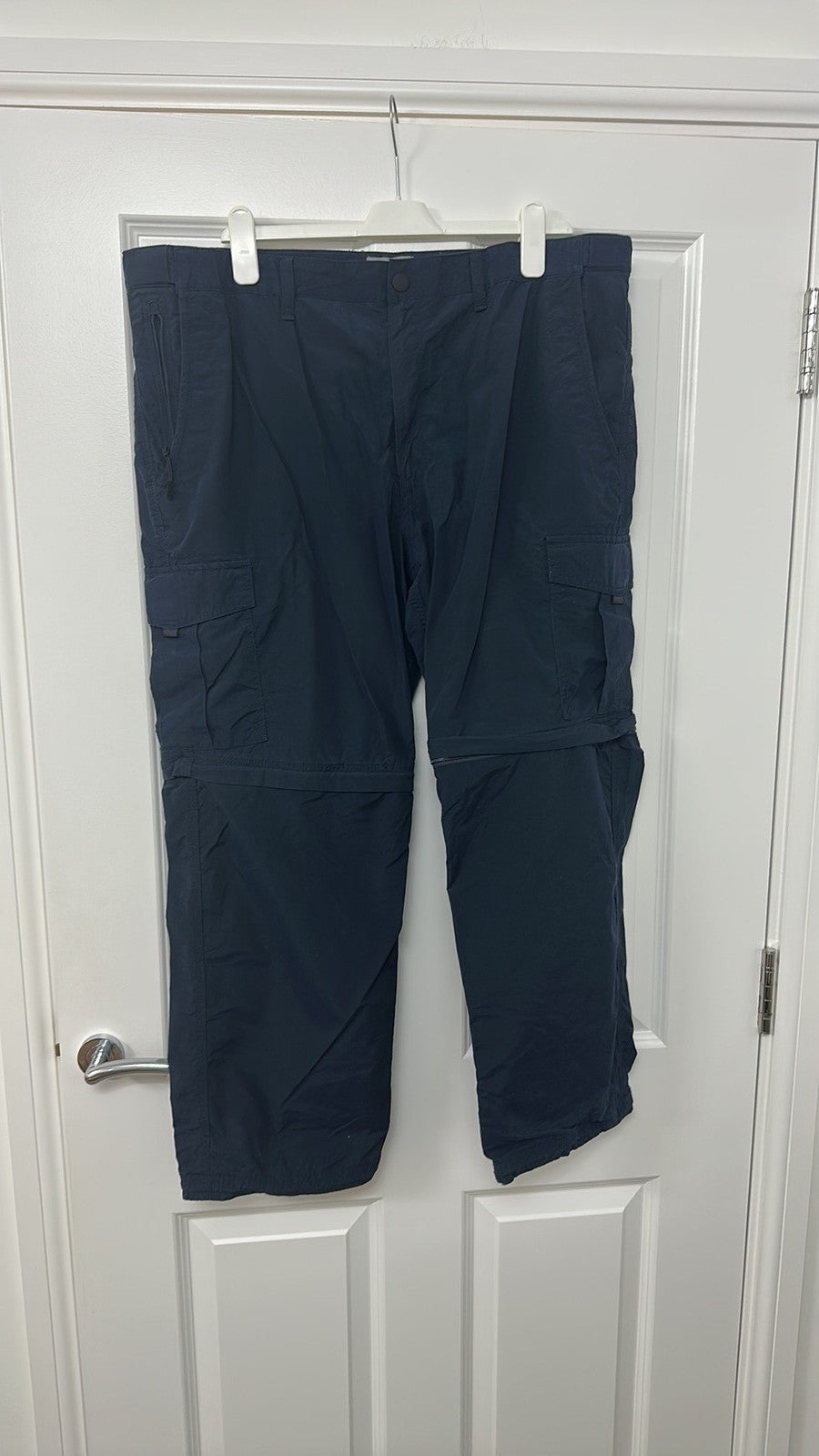 M&S Collection Men's Navy Zip-Off Convertible Cargo Trousers 40W 29L