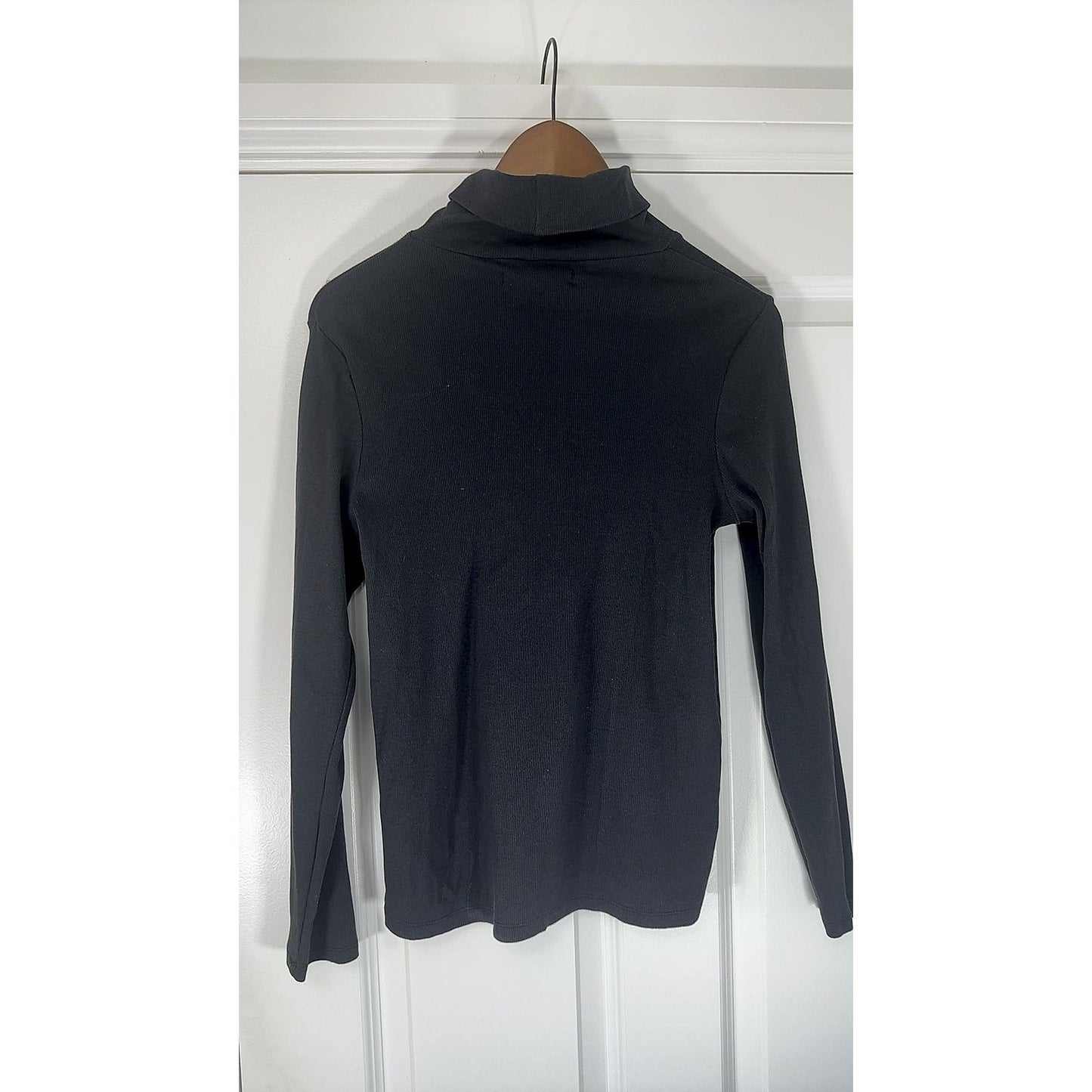 George Black Ribbed Roll Neck Long Sleeve Top Jumper - Very Good Condition
