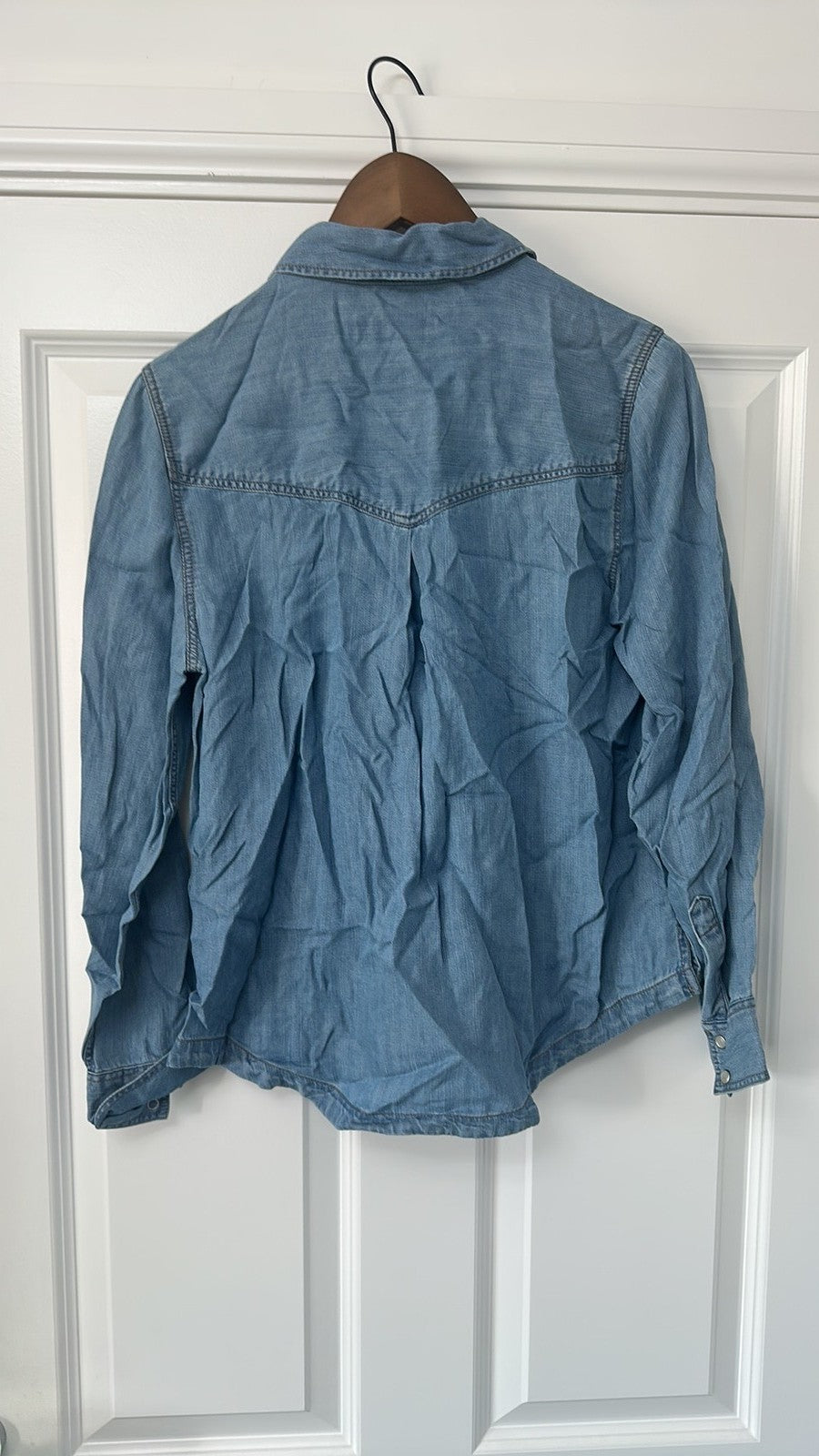 M&S Collection Women's Lyocell Denim-Style Western Shirt - Size 10 - BNWT
