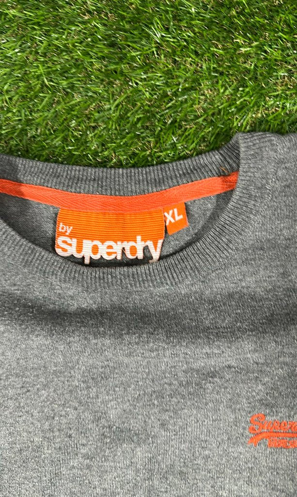 Superdry Men's Gray Crew Neck Sweater XL