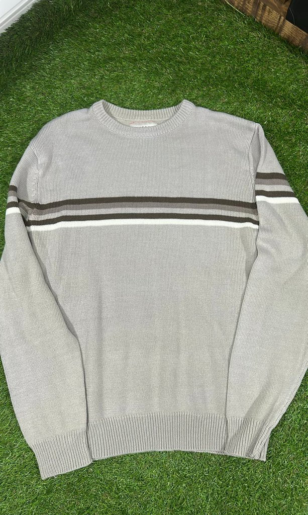Hutson Harbour Men's Striped Crewneck Sweater