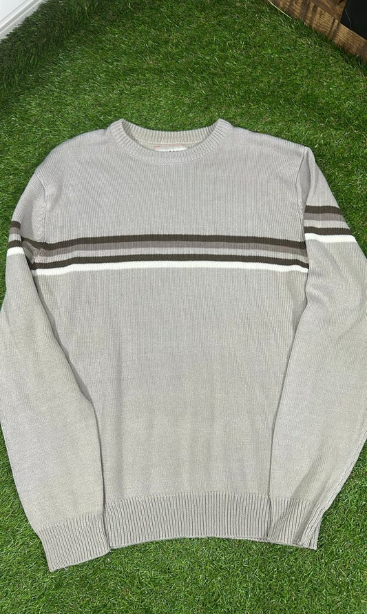 Hutson Harbour Men's Striped Crewneck Sweater