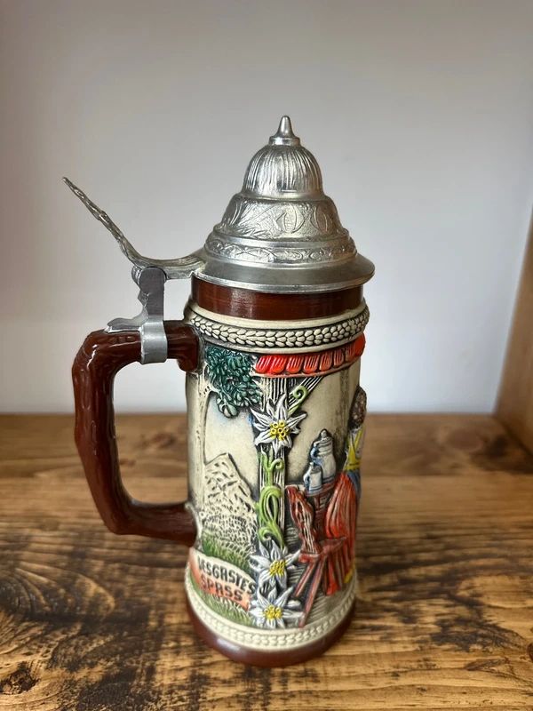Vintage GERZ beer stein - number 11 - Tavern Scene