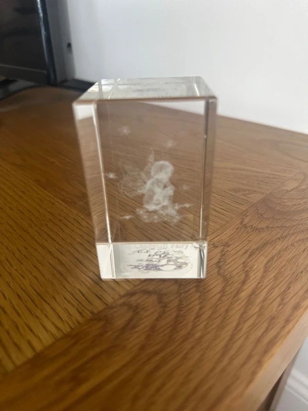 Candytuft Fairy glass paperweight from the Flower Fairies collection.