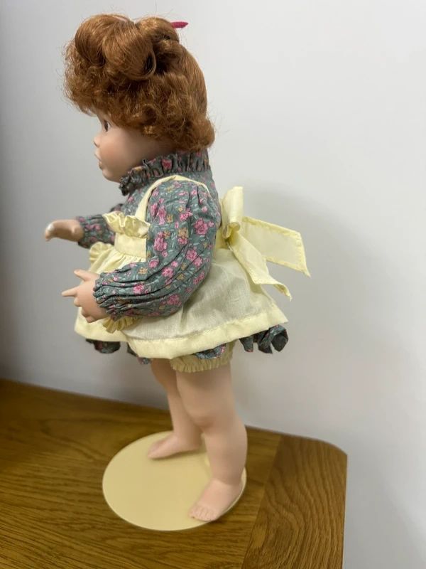 "Betsy" porcelain doll from the Danbury Mint by artist Elaine Campbell with original box