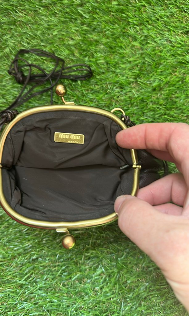 Miu Miu Leather Crossbody Bag