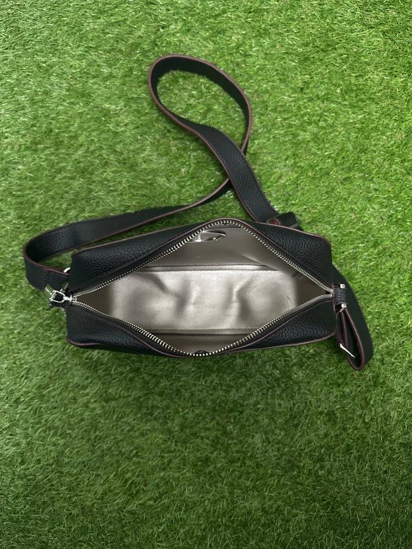 U.S. Polo Assn. black crossbody bag with zip closure